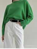 Fongt Sale Of Solid Color Round-Neck Sweater Women 2025 New Soft Knitting Base Top