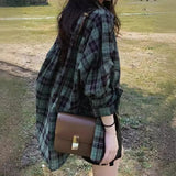 Fongt Sunscreen Plaid Women's Summer 2025 New Design Long-Sleeved Top Loose Shirt Spring And Autumn Coat