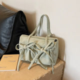 Bow Knot Large Capacity Shoulder Bag-Outfit