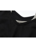 Sweatshirt Hoodies Fashion Female Chic Loose Casual Streetwear Patchwork Ins Street Y2K Fake Two Pieces Hoodies Crop