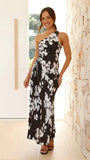 Fongt Spring And Summer Elegant Folding Dress Single Shoulder Waist Hollow Dress 88255-Outfit