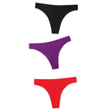 Seamless Panties Women Briefs Nylon Ultra-thin G-string Thongs Low Rise Lingerie Ice Silk Briefs Lady Underwear Plus