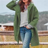 Fongt Autumn And Winter Station Long Hair Women's Coat Multi-Color Multi-Code Hooded Coat Outdoor Leisure