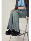 Fongt 2024 New Korean Version Of Horseshoe Pants Slim Show Thin Horn Pants-Outfit