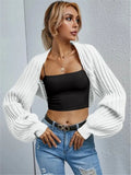 Fongt And Winter New Loose Knitted Cardigan Short Sweater Shawl Coat