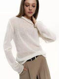 Fongt 2025 New Hollow Sweater Women Wind Soft Loose Knitted Long-Sleeved Cover Hot