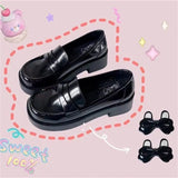 Fongt Temperament With Skirt Versatile Bow Knot Single Shoes Female 2024 Net Red New Korean Elegant Fairy Wind Mary Jane