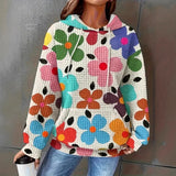 Fongt And Winter New Hoodie Small Square Digital Printing Casual Hoodie