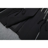 QUALITY Newest 2023 Designer Coat Women's Single Button Lacing Up Rope Split Blazer