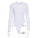 Fongt Autumn Winter New Women's Botop Bottom Round Collar Long Sleeve Jumpsuit