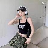 Fongt Celebrity Hot Girls Short Crop Wearing A Small Strap Student Jacket 2024 Summer Slim With A Strapless Vest