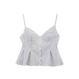Fongt Slings Sexy Dew Single-Dripple Broad-Folded Skirt-Up Short-Form Women's Vest 2178083