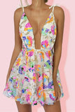 Chic Suspender Sequined Backless Mini