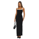 Fongt Women's Clothing 2025 Summer New Sexy Bag Hip Sleeveless Slings Hanging Dress Women