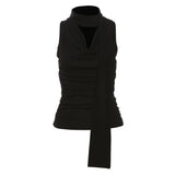 Fongt Spring And Summer New High-End Sexy Inside Sexy Neck Ribbon Design Sling Vest Woman