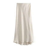 Fongt Women's Clothing INS Explosive Multi-Color Fashion Commuter Silk Stupor Feel Stubble Skirt