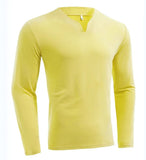 Fongt New Hot Fitness Plus-Size Sports T-Shirt Men's Elastic Comfortable Long-Sleeved Autumn