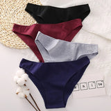 Low Waist Cotton Panties Sexy Female Underpants Solid Breathable Comfortable Women Underwear Ladies Pantys Lingerie