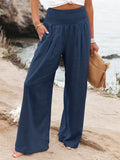 Fongt New Spring Women's Casual Cotton Lint Comfortable Mid-Rise Trousers Women