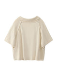 Korean Short Knitted Sweaters Women Thin Pullovers Fashion Short Sleeve 2023 Summer Casual Female Crop Top Ropa