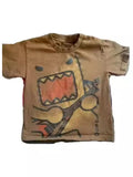 Fongt T-Shirt Y2K Costume Harajuku Goo-Tat Cartoon Pattern Print Men's And Women Round Collar Cotton Short Sleeves