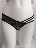 Women's Sexy Low-Rise Hollow Thin-Swear Panties Breathable Cotton Bag Hip Lace Strapped