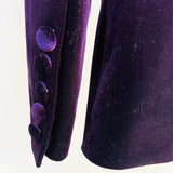 QUALITY Newest Fall Winter 2023 Designer Suit Set Women's Single Buttons Velvet Blazer Flare Pants