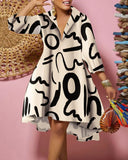 Independent Station New Fashion Printed Dress Women's Spot-Outfit