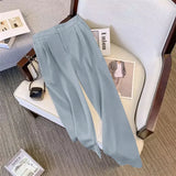 Fongt Suit Suit Pants Women Straight Loose 2025 New Spring And Autumn Leisure Wide Legs Commute Black Pants