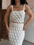 Fongt East New Women's Fashion Sling Two Sets Of Scales Designed Sweet Spicy Half-Dress Set Elegant