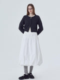 Fongt New Knitwear Women's Long-Sleeved Round-Neck Button Solid Color Sweater Knitted Cardigan Top Women