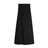 TWOTWINSTYLE Casual Striped Wide Leg Pants Female High Waist Pockets Temperament Fashion Pants For Women Autumn Style 2022