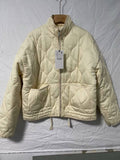 Fongt New Collar Long Sleeves Loose Pocket Cotton Coat Casual Fashion