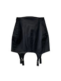 Spring New Multi-Button Irregular Black High Waist Mini Length Skirt Korean Fashion Garter Style Tight Patchwork