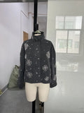 Fongt Autumn/Winter 2025 Fashion Personality Zipper Style Dazzling Dazzling Jacket Jacket This Jacket