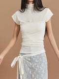 Multi-Layer New Trend, Fashion, Irregular Bandage, Minority Design, Black-And-White Full-Length Dress With Sequins-Outfit