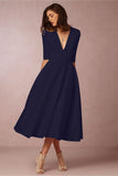 Fongt And Summer 2023 New Sexy Deep V Mid-Sleeve Dress Ebay Long-Term