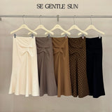 Fongt Xixi 2025 Winter French Temperament Clear Thin High-Waist Wool Hairy Skirt With Hip Fishtail Skirt 85325