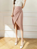 Skirts Women Hip Skirts 2023 Fashion Women Clothing High Waist Split One Step Skirts Black Skirt Irregular Skirts