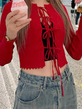 Fongt Spring New Temperament Thin Knitted Cardigan Retro Red Sunscreen Air Conditioning Shirt With Small Coat Woman