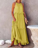 Fongt Hot New Summer Women's New Temperament Long Drag Skirt Skirt Dress Dress