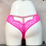 Fongt Lace Through T-Shaped Water Drill Thongs T-Shirts T-Shirts Tempting Lace-Side T-Trousers Ladies T-Shirts