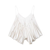 Fongt New Fashion Sexy Silk Silk Folding Top 3776019