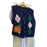 Fongt Lingite V-Neck Knitted Vest Women's New Autumn 2025 Shawl Outside The Top Loose Vest