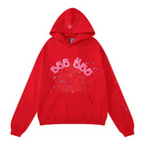 Fongt 2025 Spoder Spider Web Print Hooded Hooded Hooded Hooded Casual Loose New