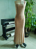 Spring And Summer New Heavy Industry Hot Diamond Sexy Bag Hip Sling Dress Dress