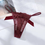 For Lace Sexy T-Pants Backs Of The Back Bikini Hot Bikini Low-Rise Breathable