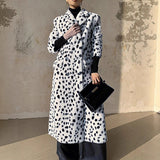 Fongt New Imitation Fur Fur Plush Long Coat Hooded Over Knee Thick Loose Coat Woman