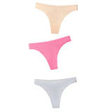 Seamless Panties Women Briefs Nylon Ultra-thin G-string Thongs Low Rise Lingerie Ice Silk Briefs Lady Underwear Plus