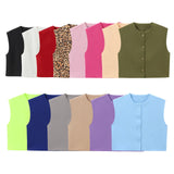 Fongt New Series Buckle Collar Vest Top 2532178
